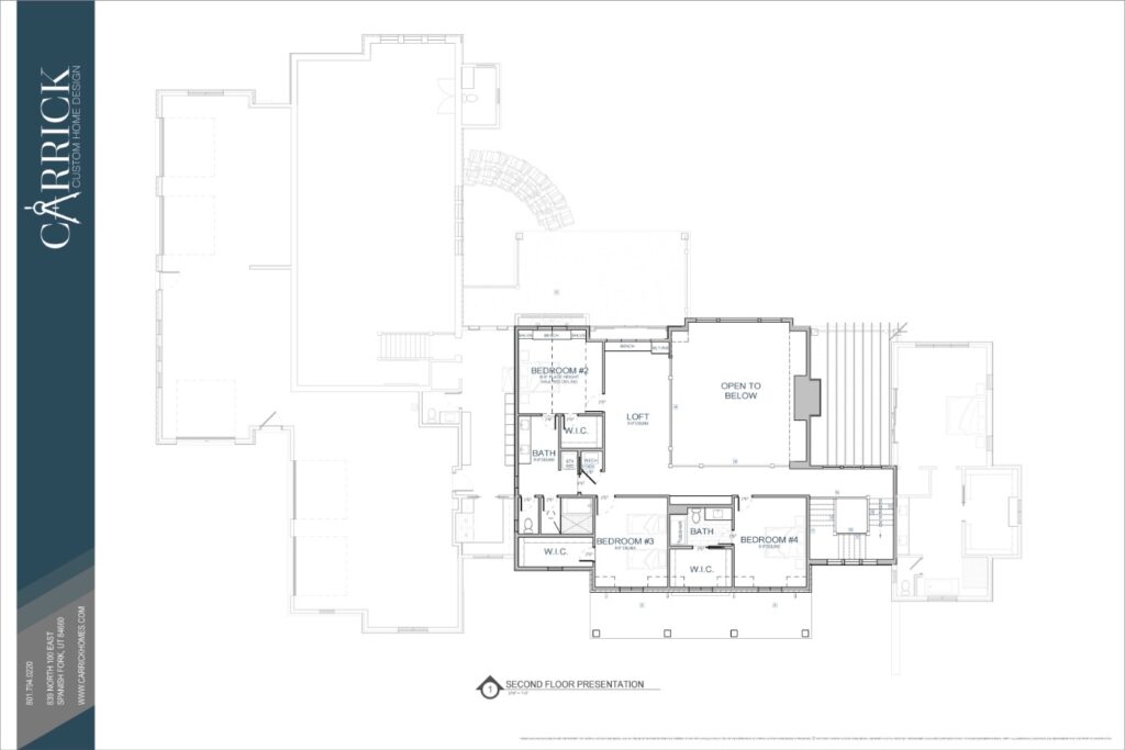 Carrick is a building with an architectural drawing and floor plan.